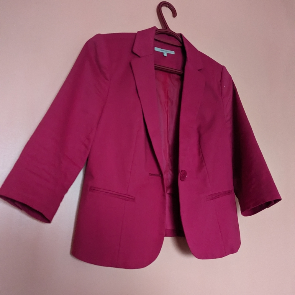 Pink suit jacket blazer size XS